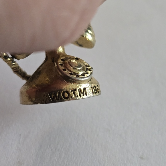 Vintage pendant WOTM telephone phone rotary Women of the Moose LOOM - Picture 10 of 12
